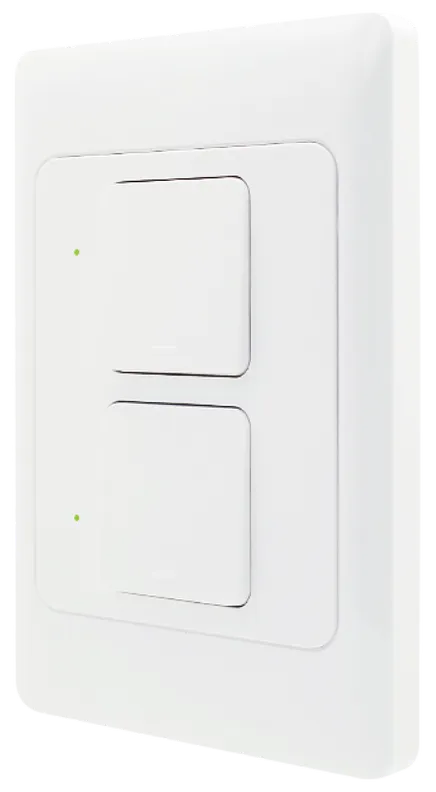 Front of 2 gang switch alt text